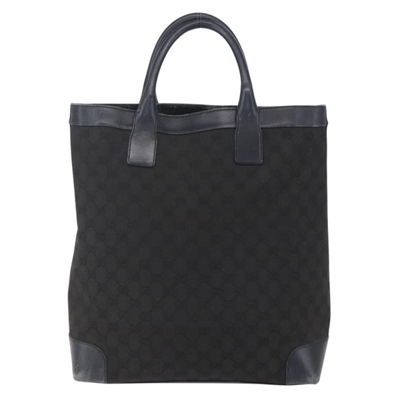 GUCCI GG Canvas Tote Bag Black 002 1121 1669 Auth 151968