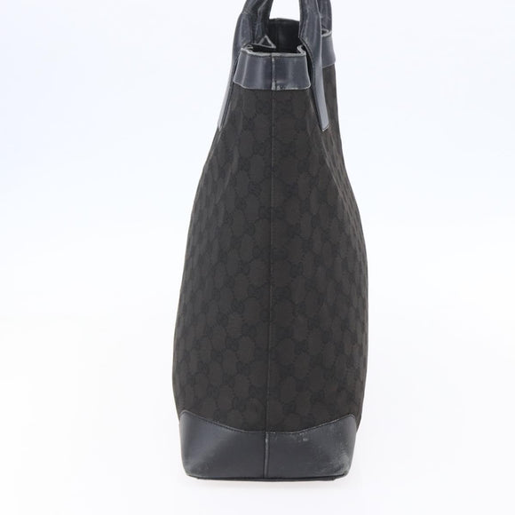 GUCCI GG Canvas Tote Bag Black 002 1121 1669 Auth 151968