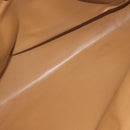 CELINE Macadam Canvas Clutch Bag PVC Leather Brown Gold Auth 151971-15