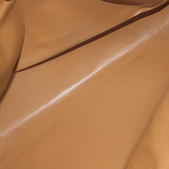 CELINE Macadam Canvas Clutch Bag PVC Leather Brown Gold Auth 151971