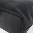 GUCCI Bamboo Shoulder Bag Leather Black Gold Auth 151973-8