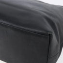 GUCCI Bamboo Shoulder Bag Leather Black Gold Auth 151973-16