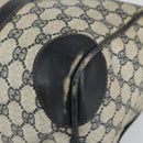 GUCCI GG Supreme Sherry Line Boston Bag PVC Navy Gold Red Auth 151975-15