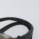 GUCCI GG Supreme Sherry Line Boston Bag PVC Navy Gold Red Auth 151975-8