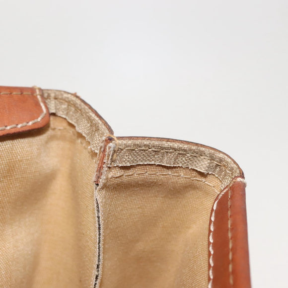 CELINE Macadam Canvas Tote Bag PVC Beige Auth 151976