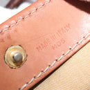 CELINE Macadam Canvas Tote Bag PVC Beige Auth 151976-12