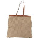 CELINE Macadam Canvas Tote Bag PVC Beige Auth 151976-2