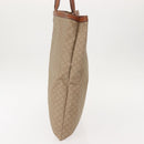 CELINE Macadam Canvas Tote Bag PVC Beige Auth 151976-3