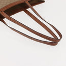 CELINE Macadam Canvas Tote Bag PVC Beige Auth 151976-7