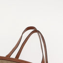 CELINE Macadam Canvas Tote Bag PVC Beige Auth 151976-14