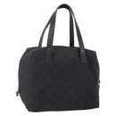 GUCCI GG Canvas Hand Bag Black 124542 Auth 151977-1