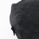 GUCCI GG Canvas Hand Bag Black 124542 Auth 151977-14