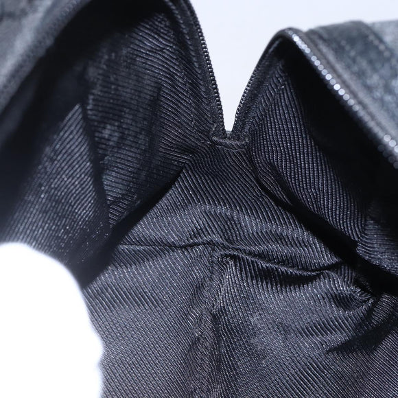 GUCCI GG Canvas Hand Bag Black 124542 Auth 151977