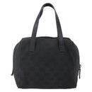 GUCCI GG Canvas Hand Bag Black 124542 Auth 151977-13