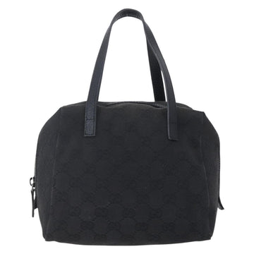 GUCCI GG Canvas Hand Bag Black 124542 Auth 151977 - 0
