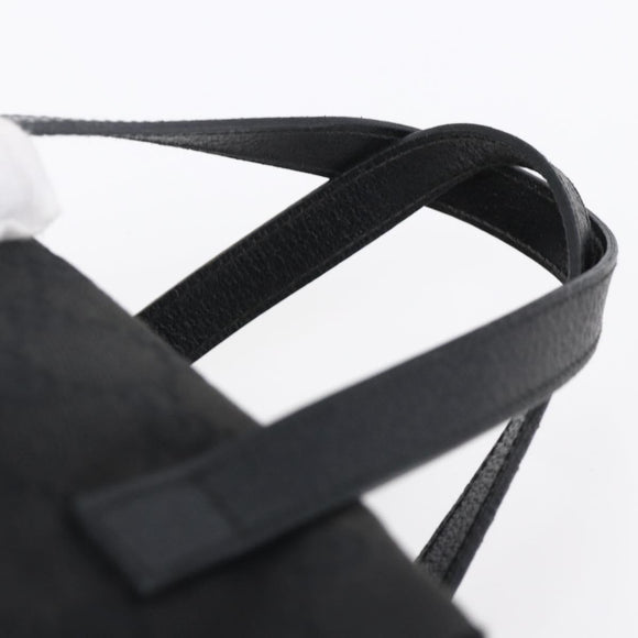 GUCCI GG Canvas Hand Bag Black 124542 Auth 151977
