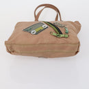 PRADA Shoulder Bag Nylon Patent 4 Set Pink Beige Navy Auth 151978-18