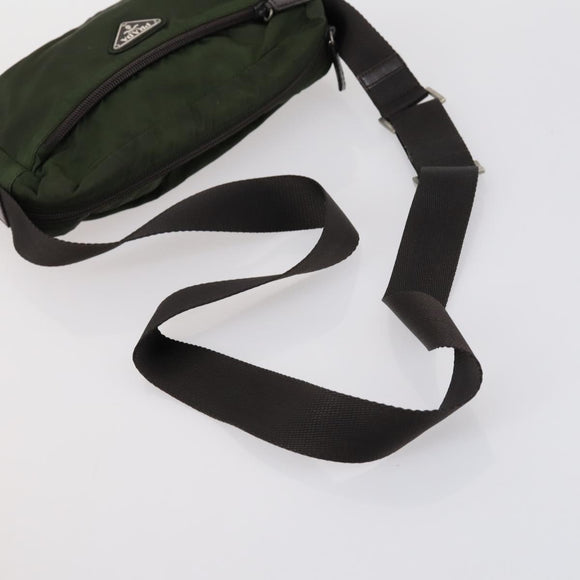 PRADA Shoulder Bag Nylon Patent 4 Set Pink Beige Navy Auth 151978