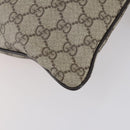 GUCCI GG Supreme Shoulder Bag PVC Beige Silver 141626 Auth 151979-12
