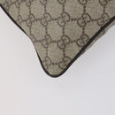 GUCCI GG Supreme Shoulder Bag PVC Beige Silver 141626 Auth 151979-13