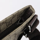 GUCCI GG Supreme Shoulder Bag PVC Beige Silver 141626 Auth 151979-15