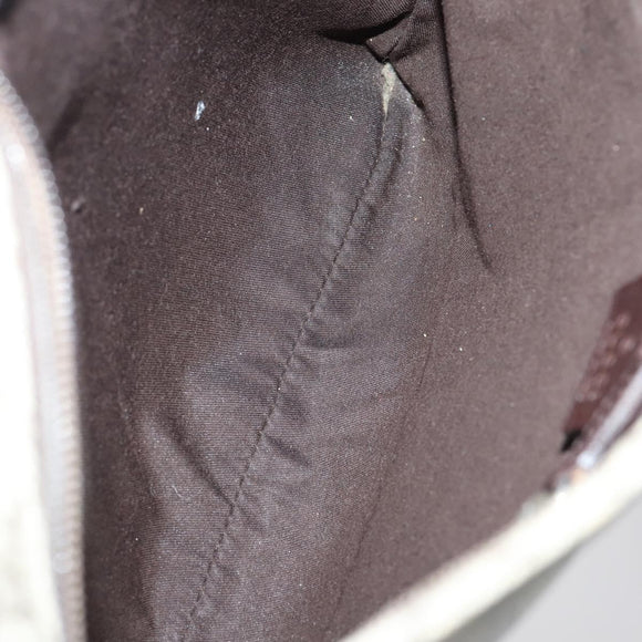 GUCCI GG Supreme Shoulder Bag PVC Beige Silver 141626 Auth 151979