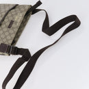 GUCCI GG Supreme Shoulder Bag PVC Beige Silver 141626 Auth 151979-7