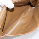 CELINE Macadam Canvas Shoulder Bag PVC Beige Auth 151980-11