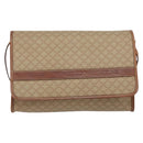 CELINE Macadam Canvas Shoulder Bag PVC Beige Auth 151980-13