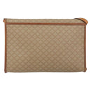 CELINE Macadam Canvas Shoulder Bag PVC Beige Auth 151980-2