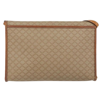 CELINE Macadam Canvas Shoulder Bag PVC Beige Auth 151980 - 0