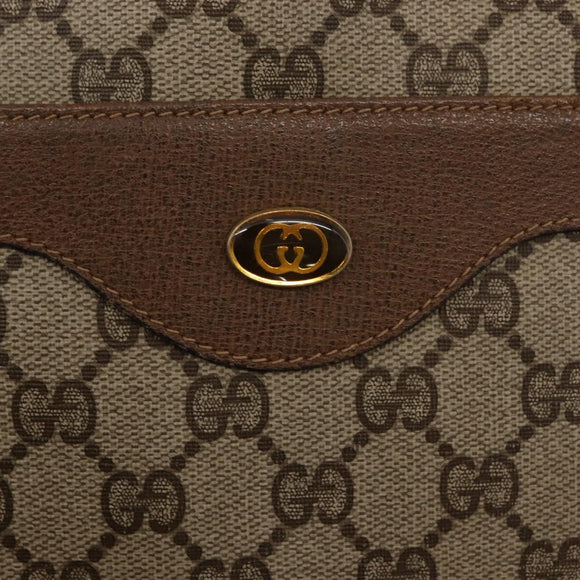 GUCCI GG Supreme Web Sherry Line Tote Bag PVC Beige 39 02 003 Auth 151982