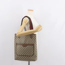 GUCCI GG Supreme Web Sherry Line Tote Bag PVC Beige 39 02 003 Auth 151982-20