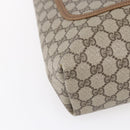 GUCCI GG Supreme Web Sherry Line Tote Bag PVC Beige 40 02 003 Auth 151983-11