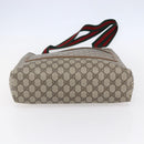 GUCCI GG Supreme Web Sherry Line Tote Bag PVC Beige 40 02 003 Auth 151983-9