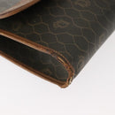 Christian Dior Honeycomb Canvas Shoulder Bag PVC Khaki Gold Auth 151985-9