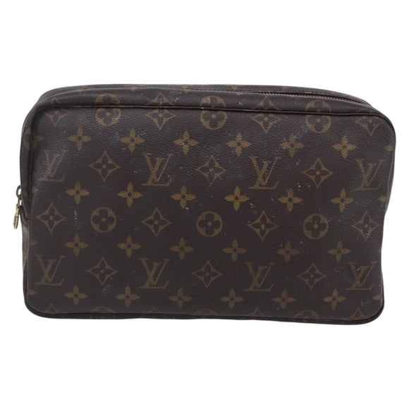 LOUIS VUITTON Monogram Trousse Toilette 28 Clutch Bag M47522 LV Auth 151986