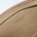 Christian Dior Honeycomb Canvas Clutch Bag PVC Beige Gold Auth 151989-14