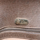 GUCCI GG Supreme Shoulder Bag PVC Beige Gold Auth 151990-10