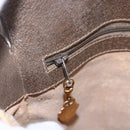 GUCCI GG Supreme Shoulder Bag PVC Beige Gold Auth 151990-18