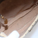 GUCCI GG Supreme Shoulder Bag PVC Beige Gold Auth 151990-11