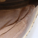 GUCCI GG Supreme Shoulder Bag PVC Beige Gold Auth 151990-19