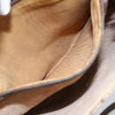 GUCCI GG Supreme Shoulder Bag PVC Beige Gold Auth 151990-12