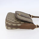 GUCCI GG Supreme Shoulder Bag PVC Beige Gold Auth 151990-4