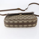 GUCCI GG Supreme Shoulder Bag PVC Beige Gold Auth 151990-5
