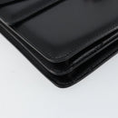 CELINE Hand Bag Leather Black Silver Auth 151991-11