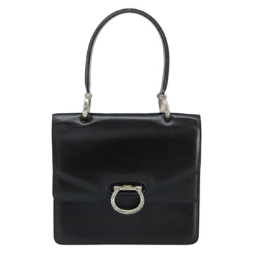 CELINE Hand Bag Leather Black Silver Auth 151991 - 0