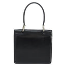 CELINE Hand Bag Leather Black Silver Auth 151991-3