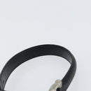 CELINE Hand Bag Leather Black Silver Auth 151991-8