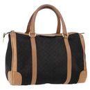 GUCCI Micro GG Canvas Boston Bag Black Gold Auth 151992-1